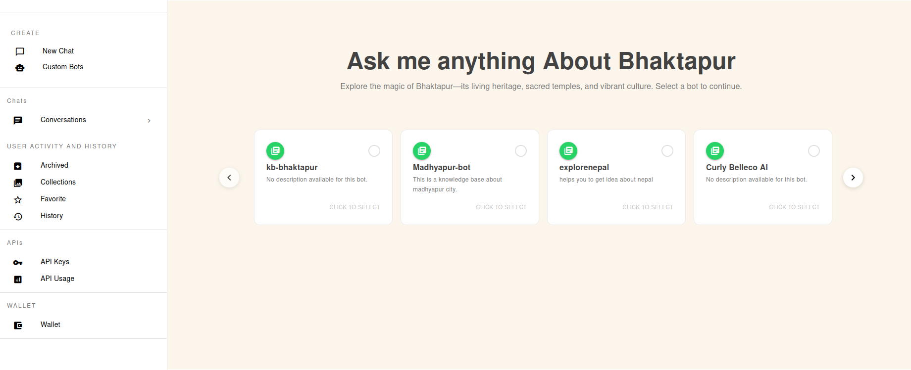 Custom Chatbot Service